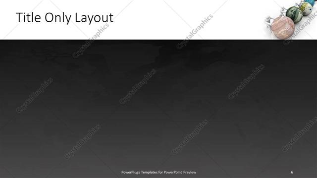 Title Only presentation slide layout