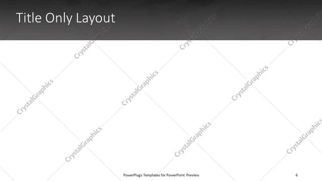 Title Only presentation slide layout