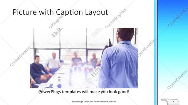 Picture with Caption presentation slide layout