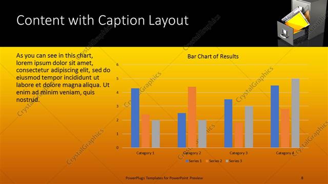 Content with Caption presentation slide layout