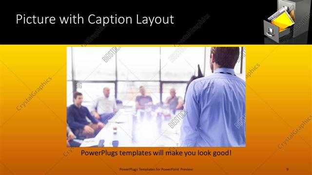 Picture with Caption presentation slide layout