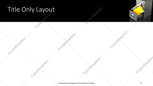 Title Only presentation slide layout