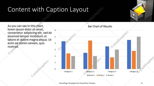 Content with Caption presentation slide layout