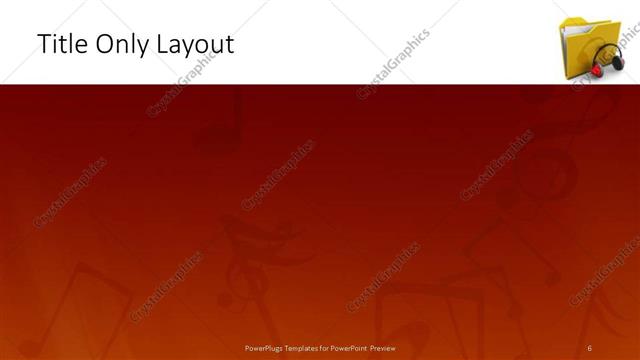 Title Only presentation slide layout