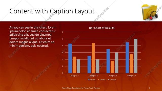 Content with Caption presentation slide layout