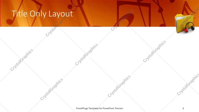 Title Only presentation slide layout