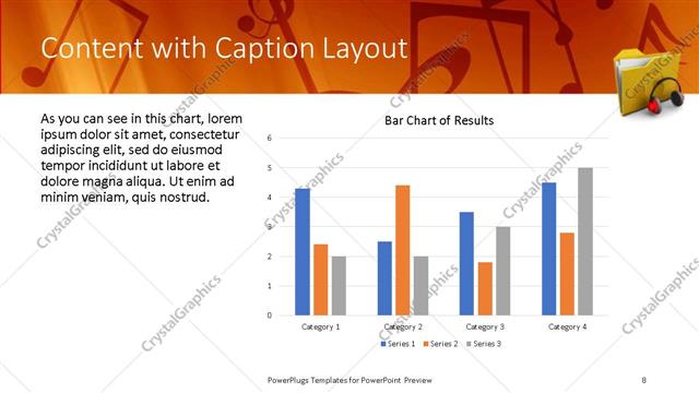 Content with Caption presentation slide layout