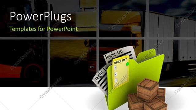  Presentation with file folder - A file folder with a number of boxes and blackish background