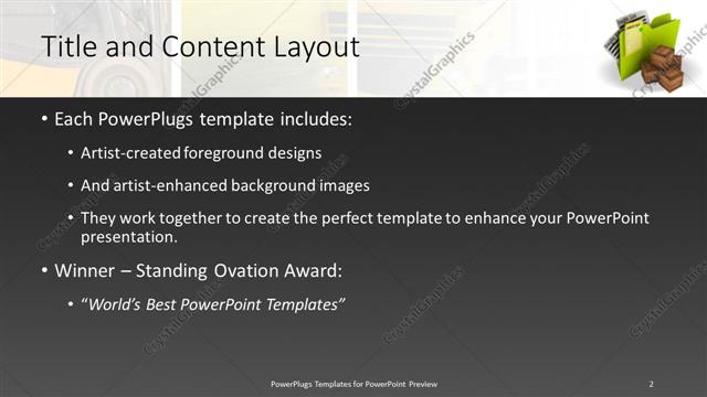Title and Content presentation slide layout