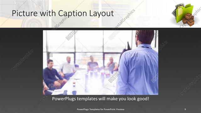Picture with Caption presentation slide layout