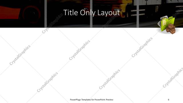 Title Only presentation slide layout