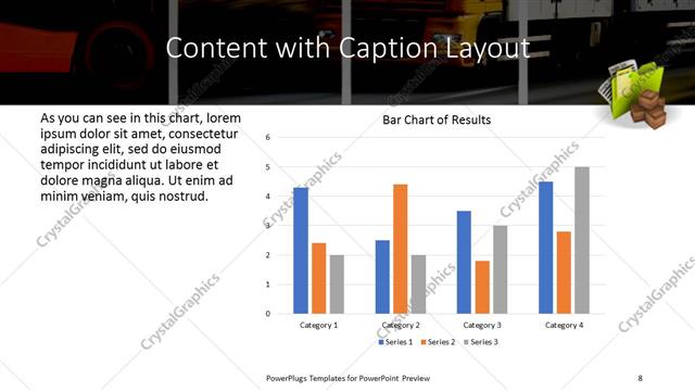 Content with Caption presentation slide layout