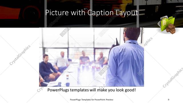 Picture with Caption presentation slide layout
