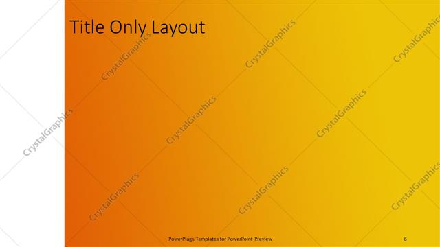 Title Only presentation slide layout