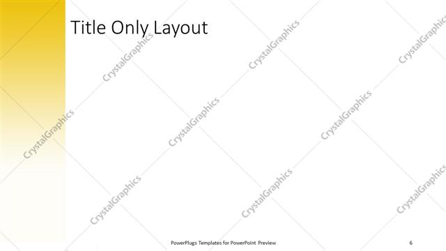 Title Only presentation slide layout