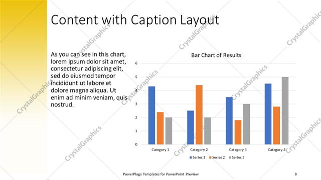 Content with Caption presentation slide layout