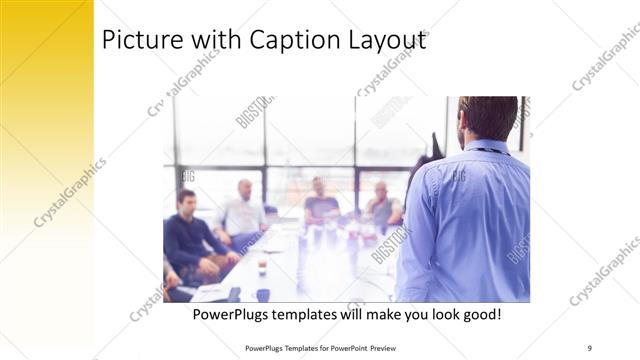 Picture with Caption presentation slide layout