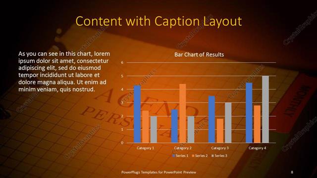 Content with Caption presentation slide layout