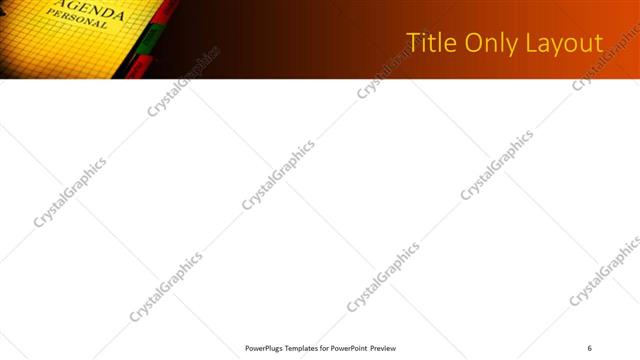 Title Only presentation slide layout