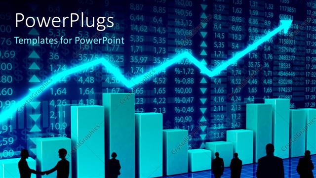 Presentation with finance - Finance and economy charts concept with digital numbers