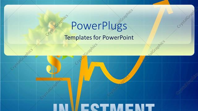  Presentation with investment - A finance related background with place for text in front
