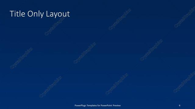 Title Only presentation slide layout