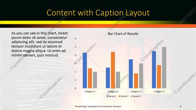 Content with Caption presentation slide layout