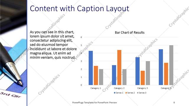 Content with Caption presentation slide layout