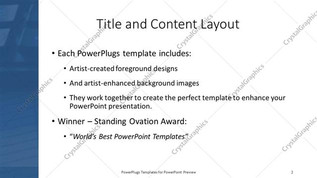 Title and Content presentation slide layout