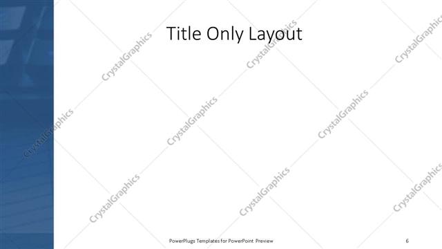 Title Only presentation slide layout