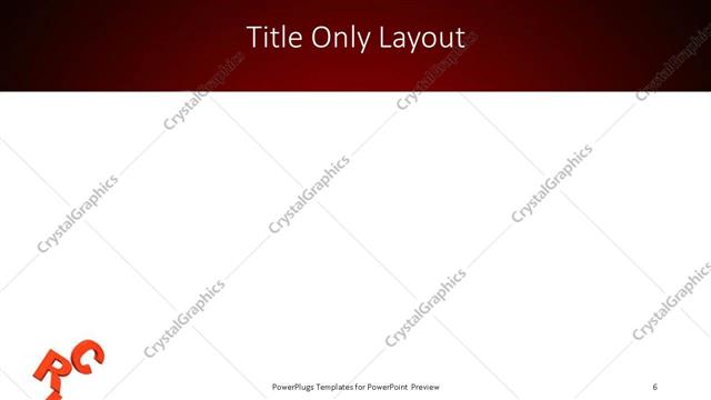Title Only presentation slide layout