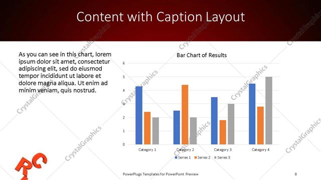 Content with Caption presentation slide layout