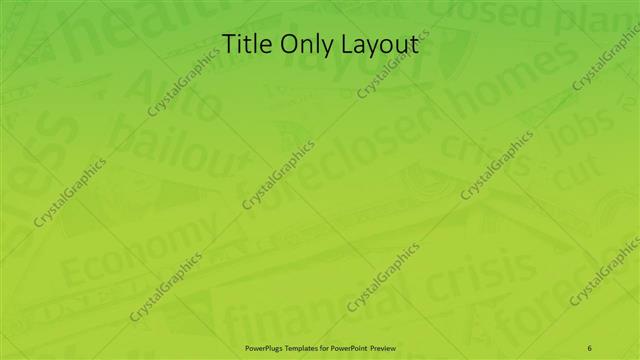 Title Only presentation slide layout