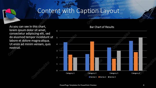 Content with Caption presentation slide layout