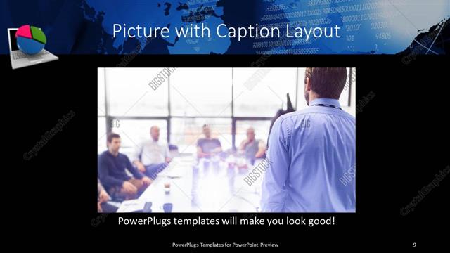 Picture with Caption presentation slide layout