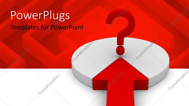  Presentation with pie chart - A pie chart with a reddish background