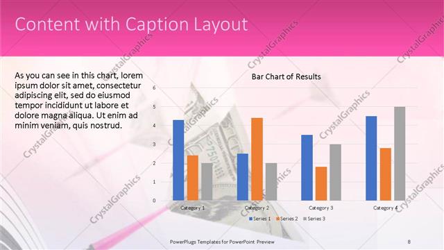 Content with Caption presentation slide layout