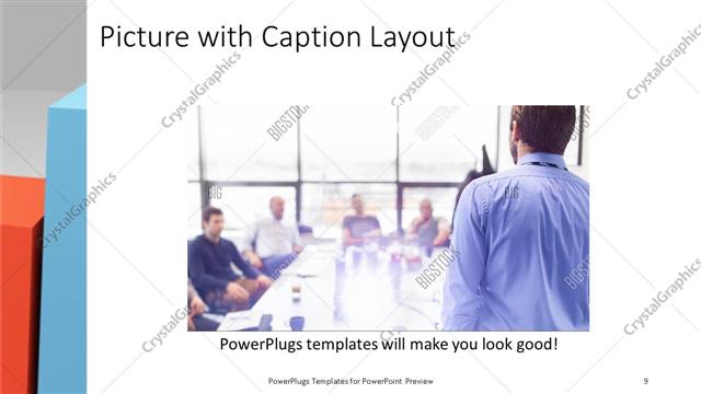 Picture with Caption presentation slide layout