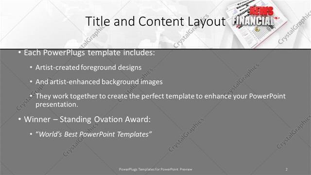 Title and Content presentation slide layout