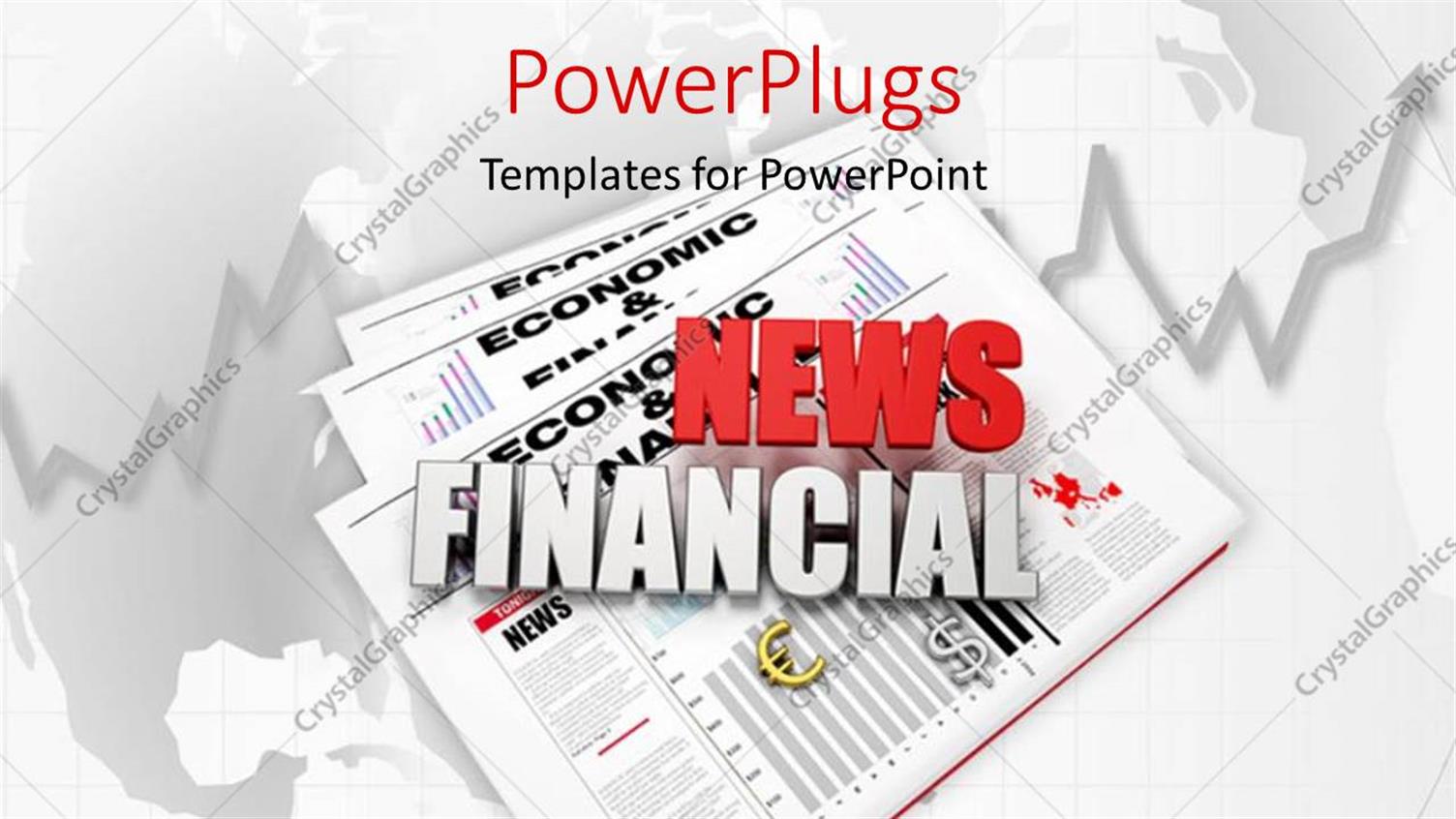 Featuring Financial News Logo on Newspaper with World Map