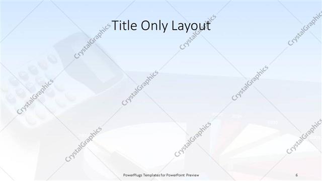 Title Only presentation slide layout