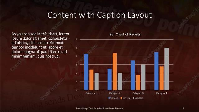 Content with Caption presentation slide layout