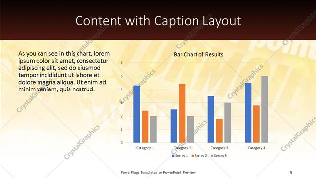 Content with Caption presentation slide layout