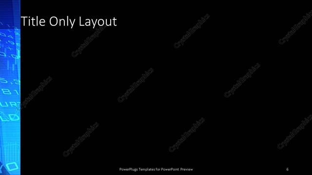 Title Only presentation slide layout