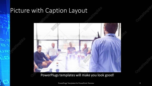 Picture with Caption presentation slide layout