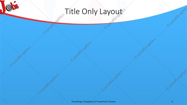 Title Only presentation slide layout