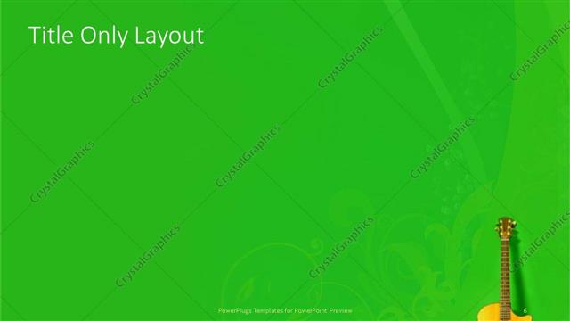 Title Only presentation slide layout