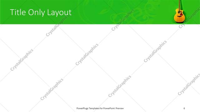 Title Only presentation slide layout