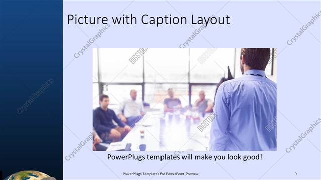 Picture with Caption presentation slide layout