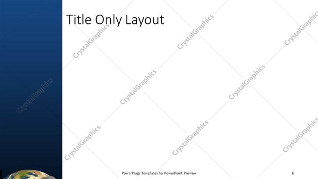 Title Only presentation slide layout